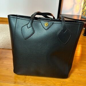 ANNE KLEIN Black 2-Handled Tote Bag